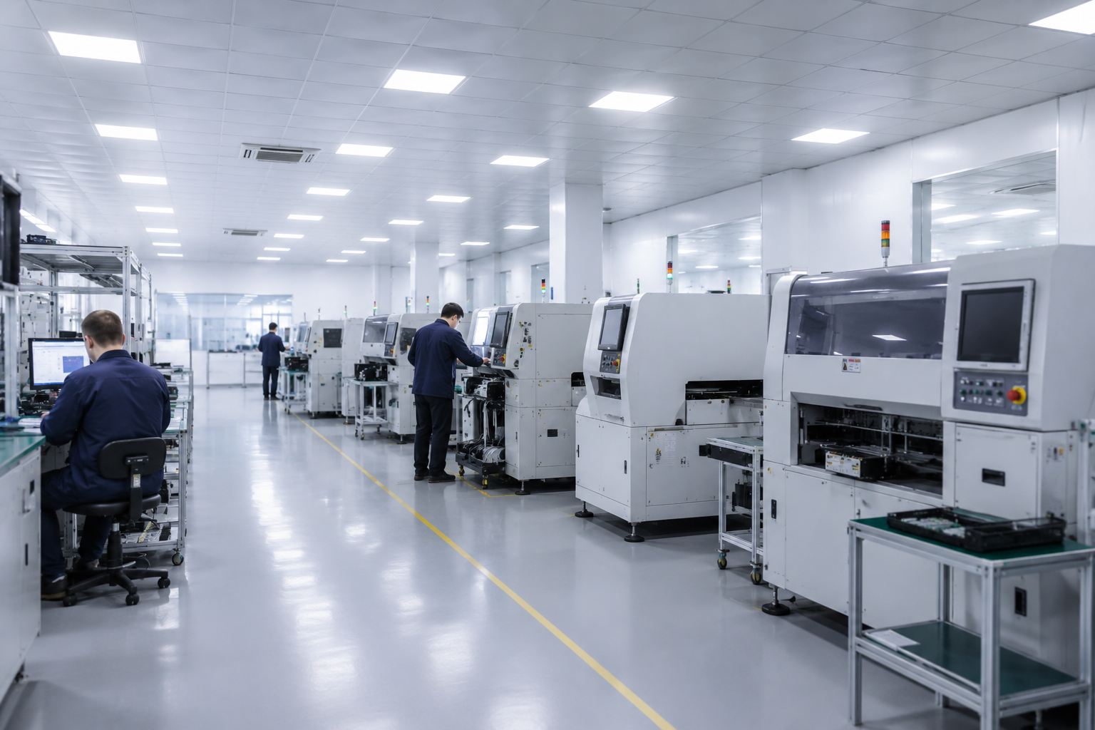 NEXTuino SMT manufacturing line — industrial PCB production